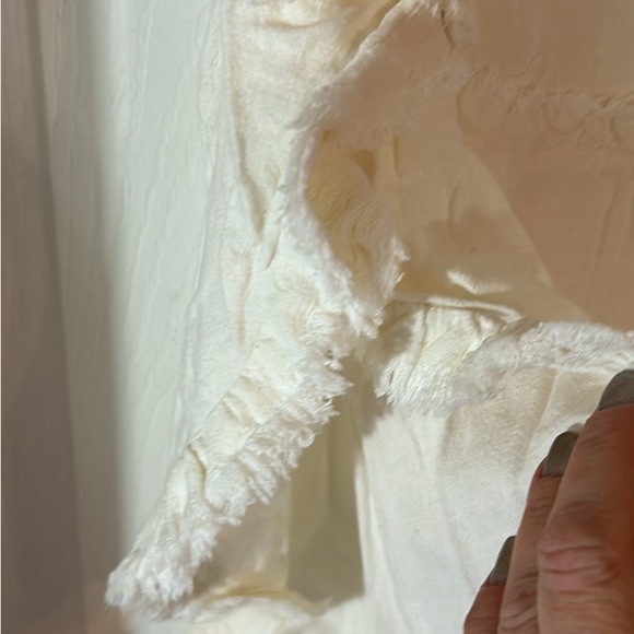 NWT Umgee Sleeveless cream tank size small cotton/linen blend - Picture 3 of 8